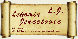 Lepomir Jerčetović vizit kartica